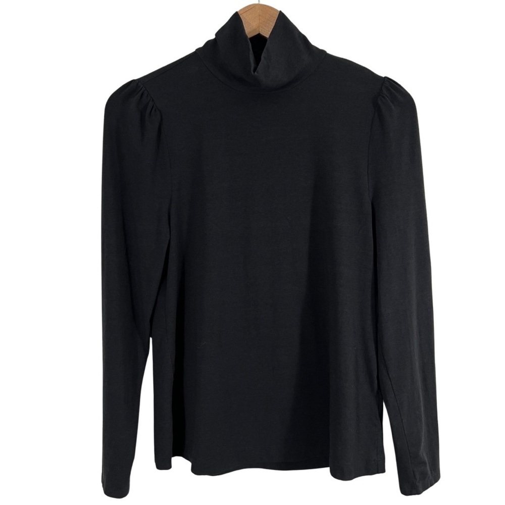 Soft Surroundings Black Mock Turtleneck Women’s Size Small stretch soft